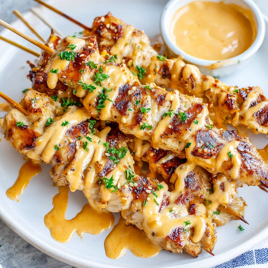 Bang Bang Chicken Skewers
