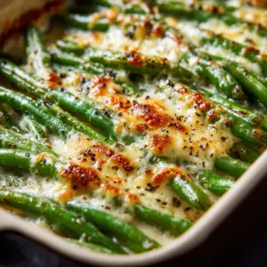 Cheesy Garlic Green Beans