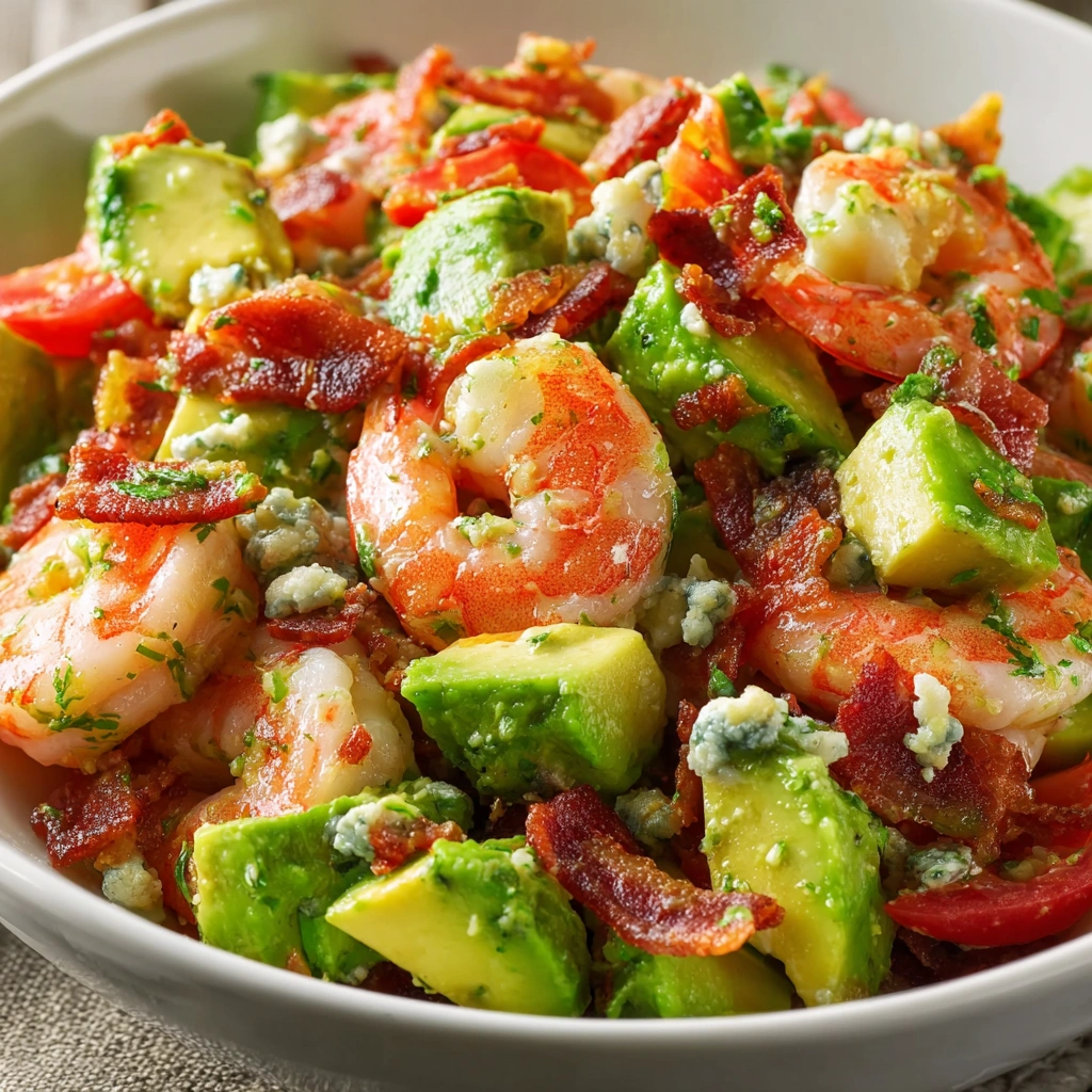 Avocado Shrimp Bacon Salad