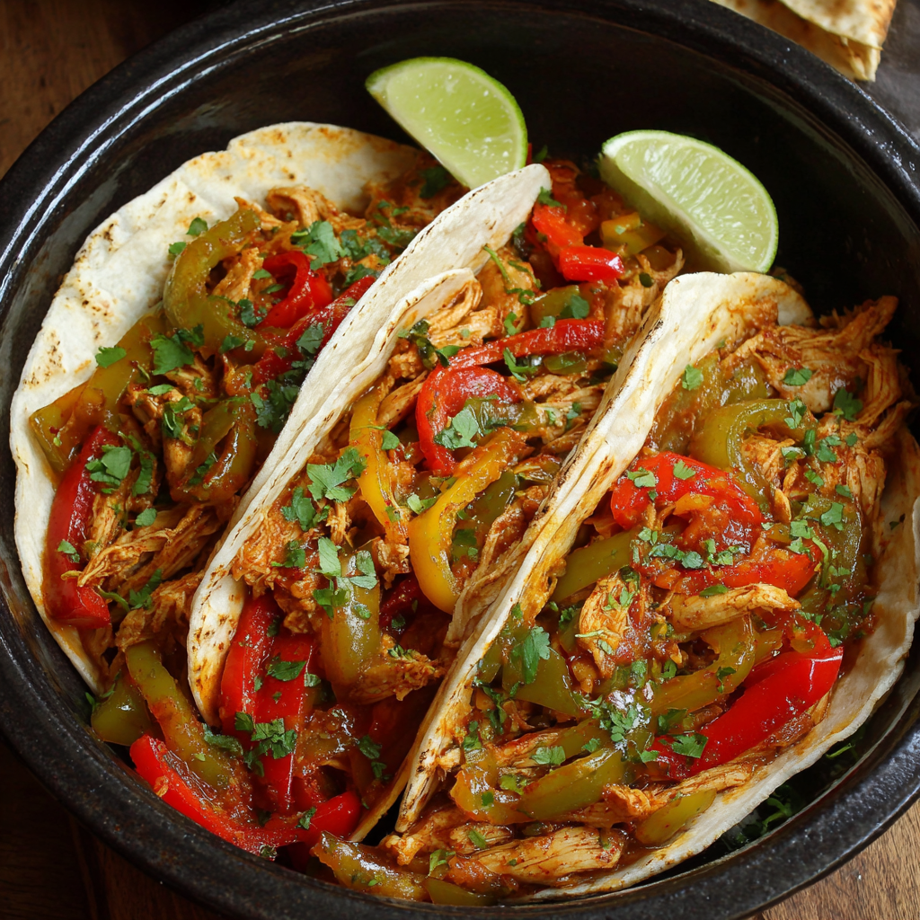 Crockpot Chicken Fajitas