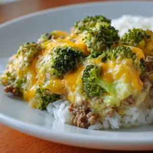 Ground Beef and Broccoli Bake
