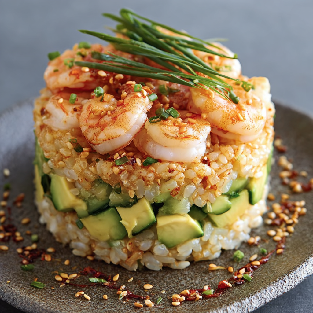 Spicy California Shrimp Stack