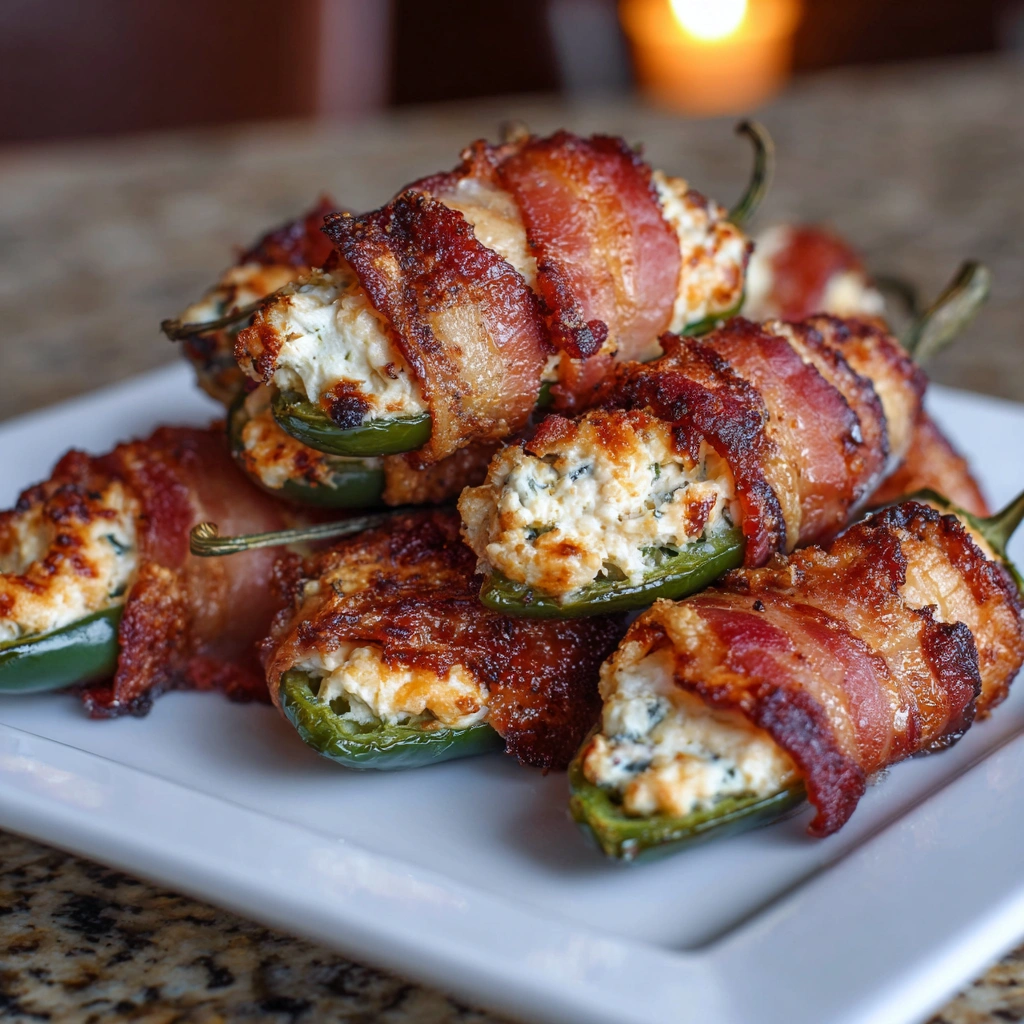 Bacon-Wrapped Jalapeño Poppers