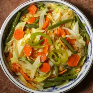Steamed Cabbage & Carrots