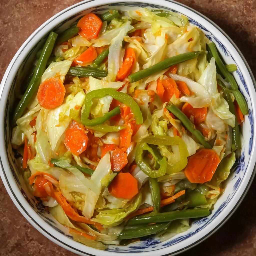 Steamed Cabbage & Carrots