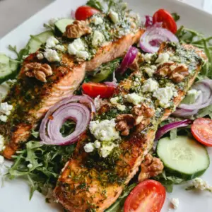 Herb-Crusted Salmon Salad (2 Fillets)