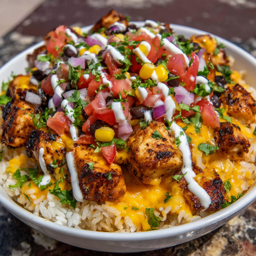 One-Pot Cheesy Southwest Chicken & Rice