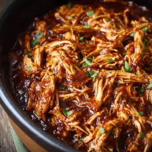 Slow Cooker BBQ Shredded Chicken