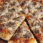 Chicago-Style Thin Crust Sausage & Onion Pizza
