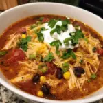 Crockpot Cream Cheese Chicken Chili