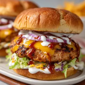 BBQ Ranch Turkey Smash Burger
