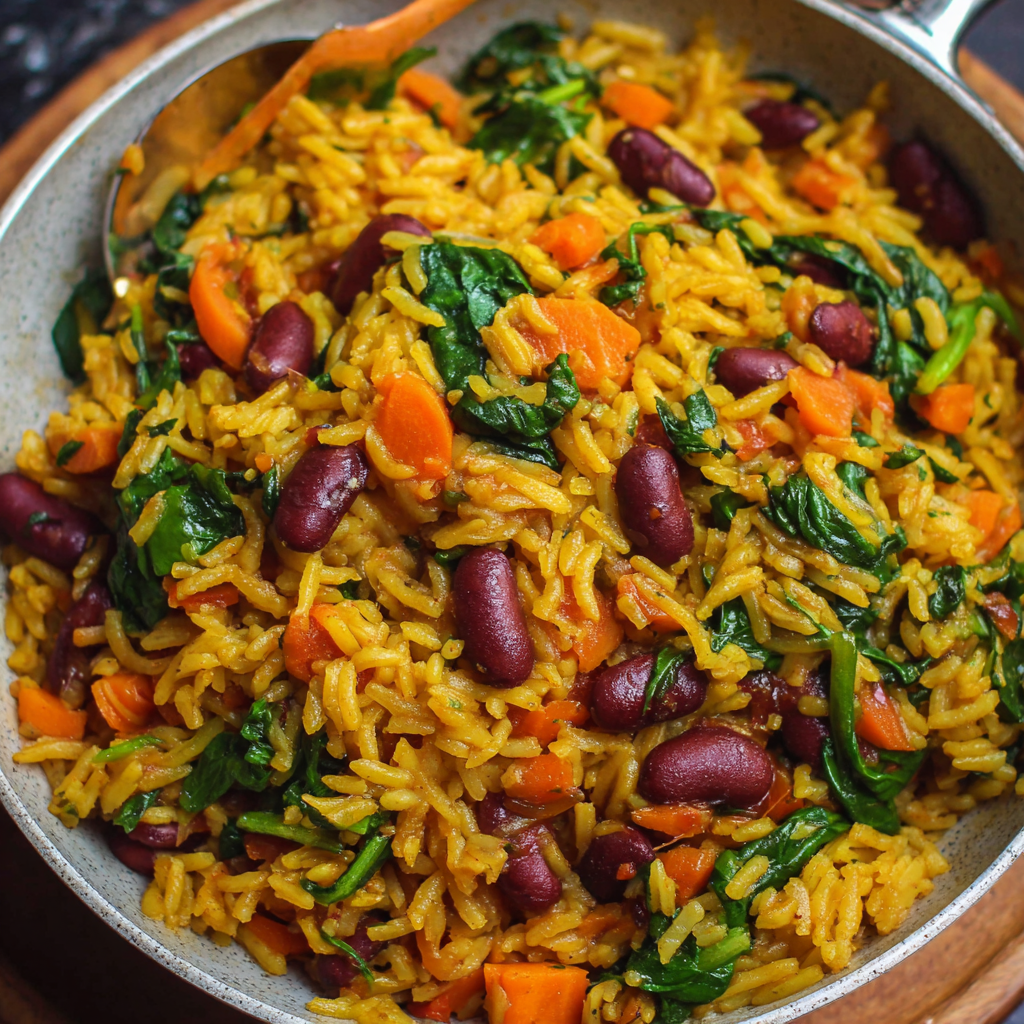 One-Pot Vegan Caribbean Pelau