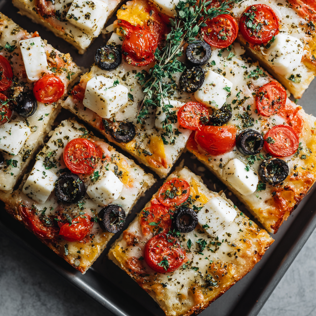 Grandma’s Cheese Sheet Pan Pizza