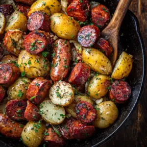 Baked Andouille Sausage and Potatoes