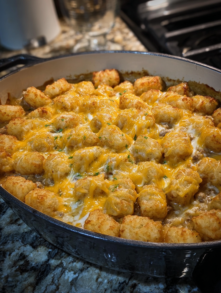 Cheesy Tater Tot Casserole