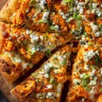 Buffalo Chicken Pizza with Blue Cheese
