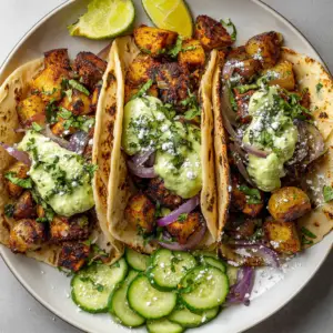 Blackened Chicken Tacos with Guacamole