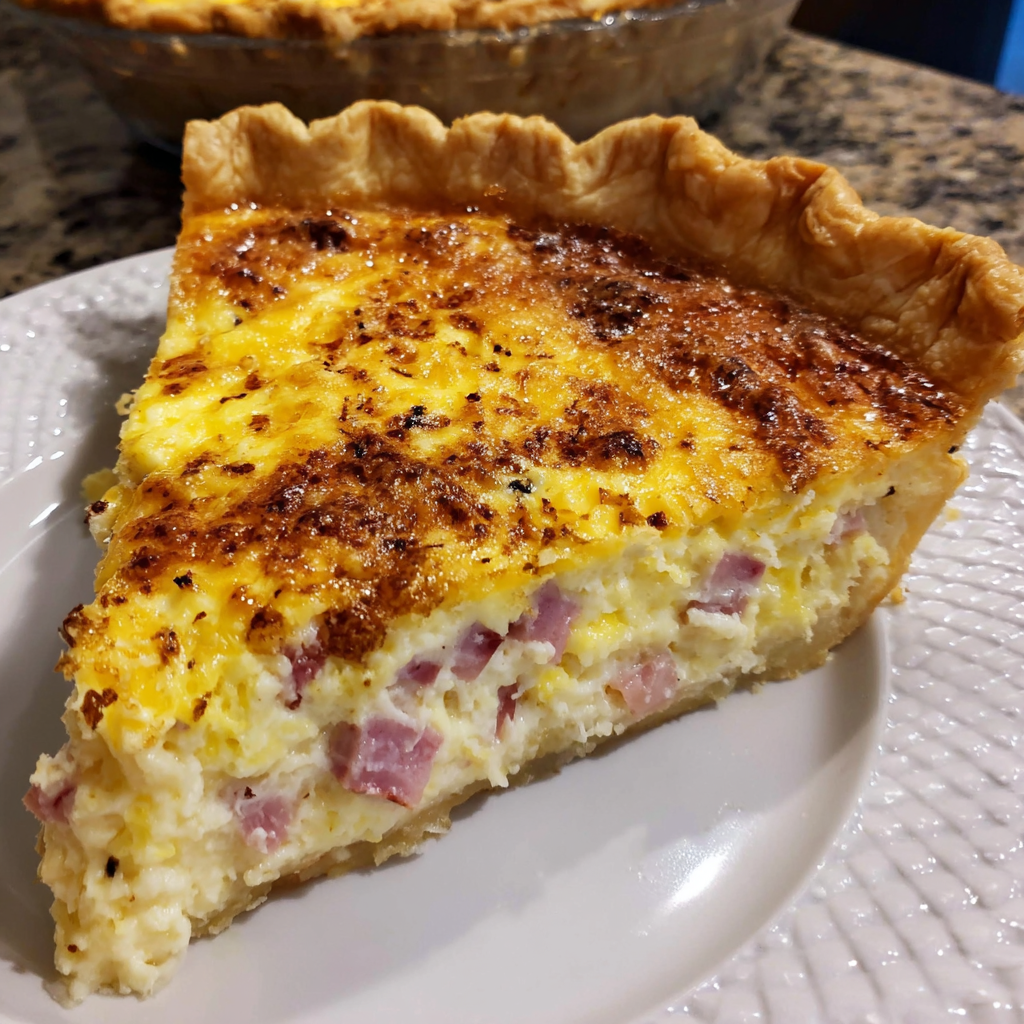 Amazing Ham & Cheese Quiche