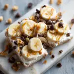 Frozen Yogurt Bark with Peanut Butter & Bananas