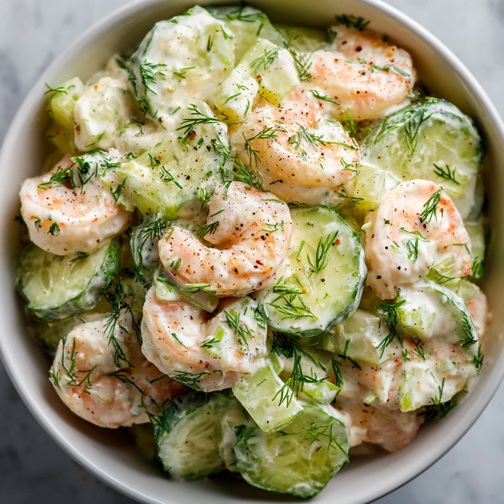 Cucumber Shrimp Salad