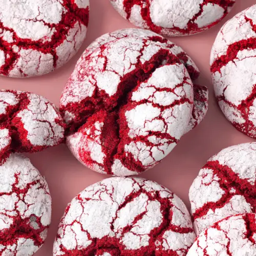Red Velvet Cake Mix Cookies