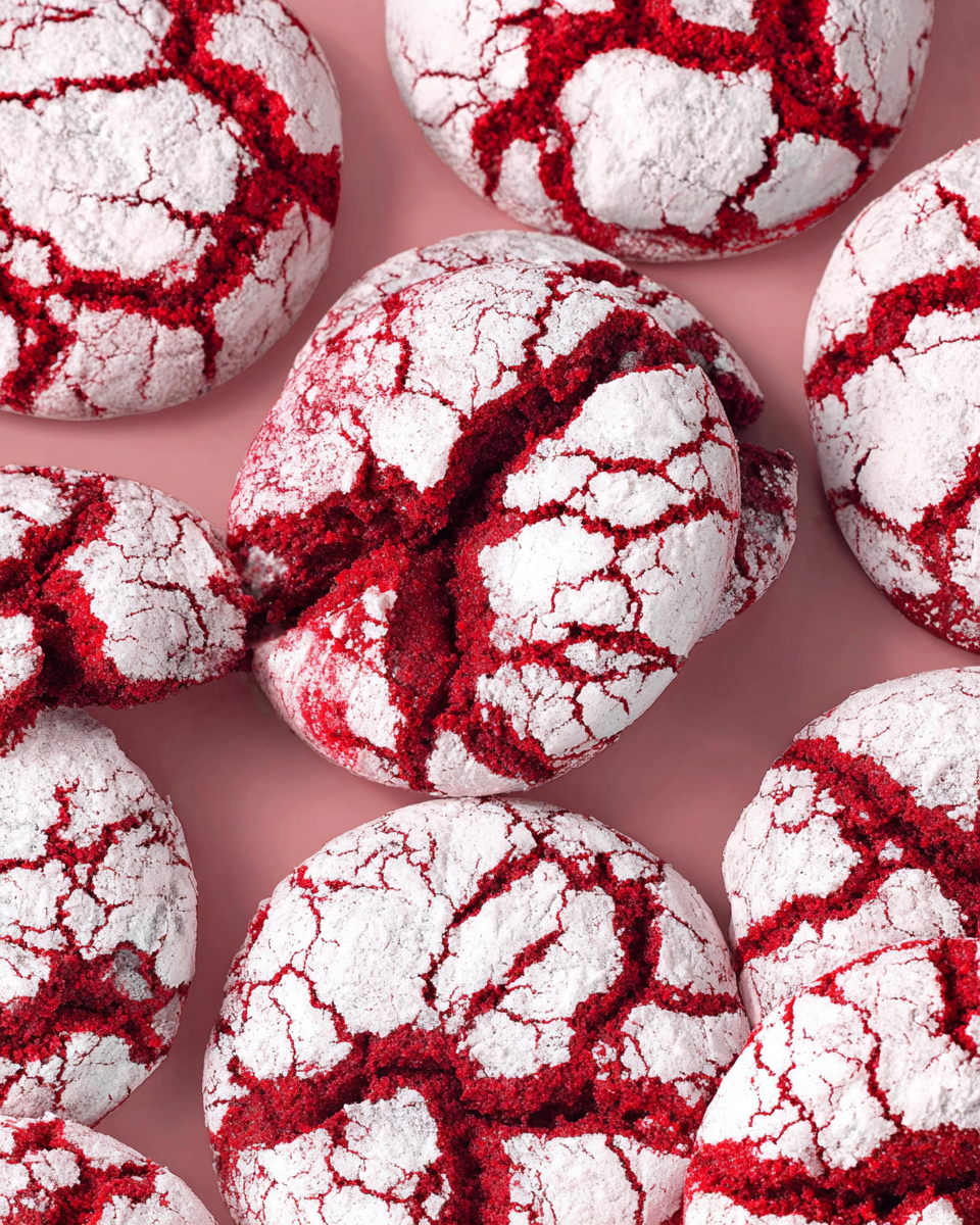 Red Velvet Cake Mix Cookies