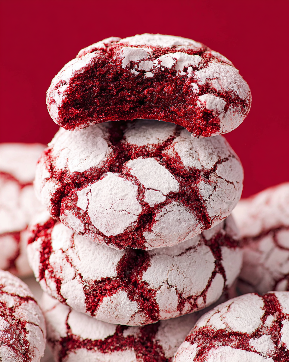 Red Velvet Cake Mix Cookies