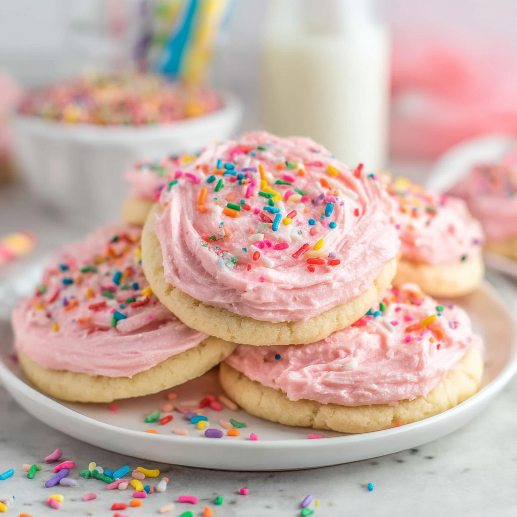 Soft Frosted Sugar Cookies