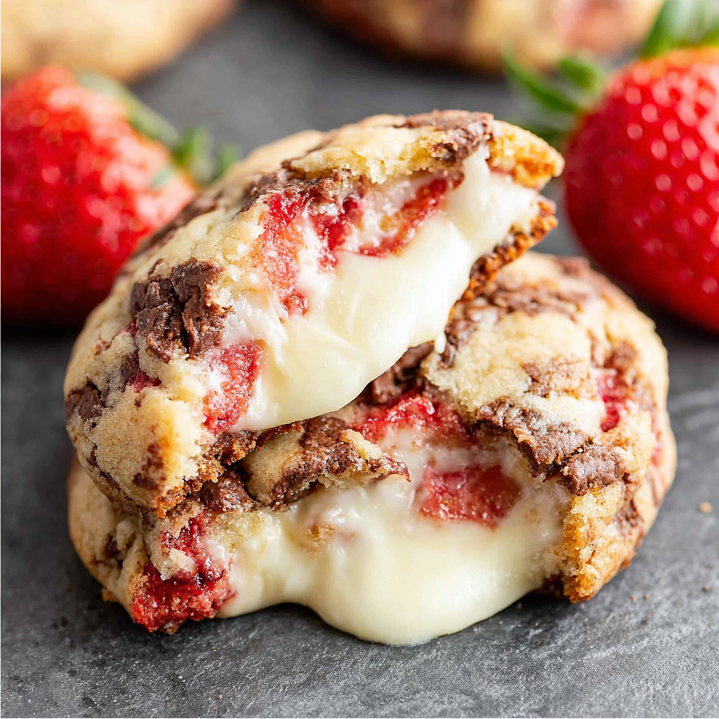 Strawberry Cheesecake Cookies