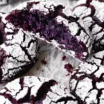Ube Crinkle Cookies